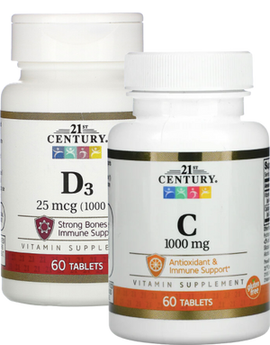 21st Century Vitamin C + D3 Travel Pack